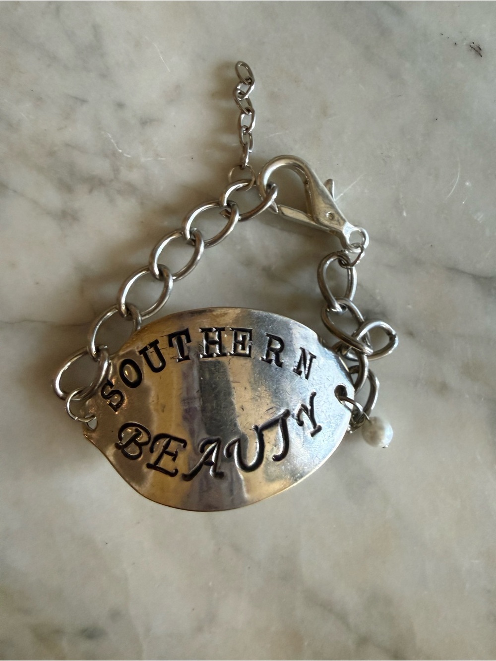 Silver-Tone Statement Bracelet